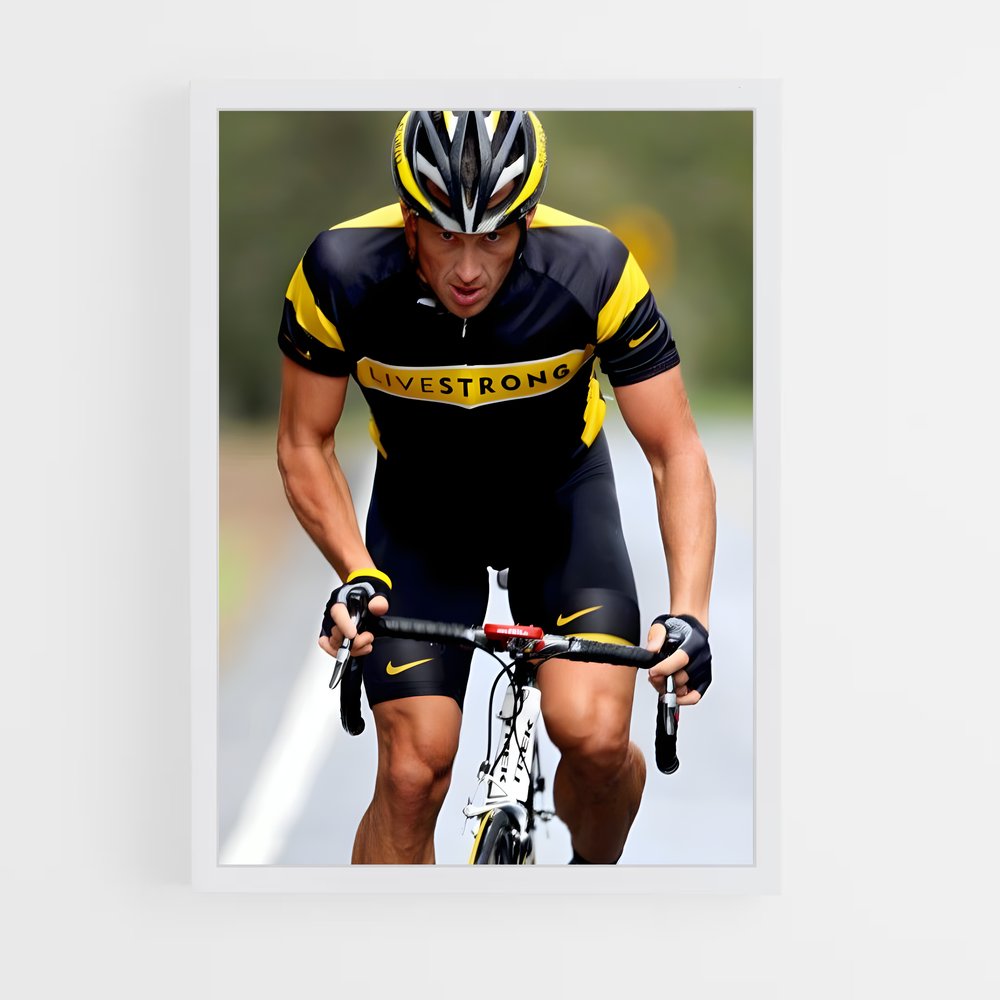 Poster Lance armstrong – affiche Cyclisme (vue 3)